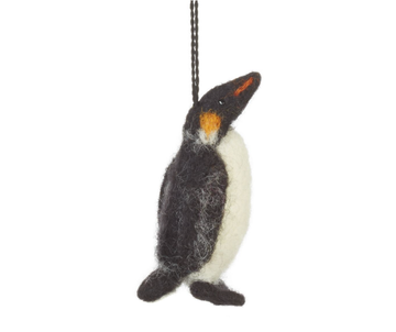 Felt Mini Emperor Penguin Hanging Decoration