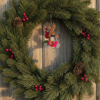 Felt Comet the Scooter Reindeer Hanging Decoration