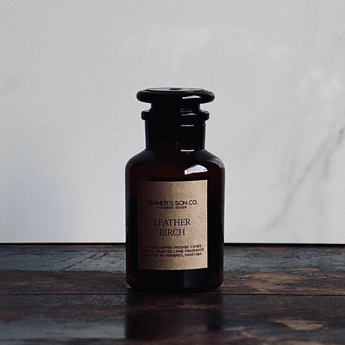 Farmer's Son Co. - Leather Birch Incense Cones