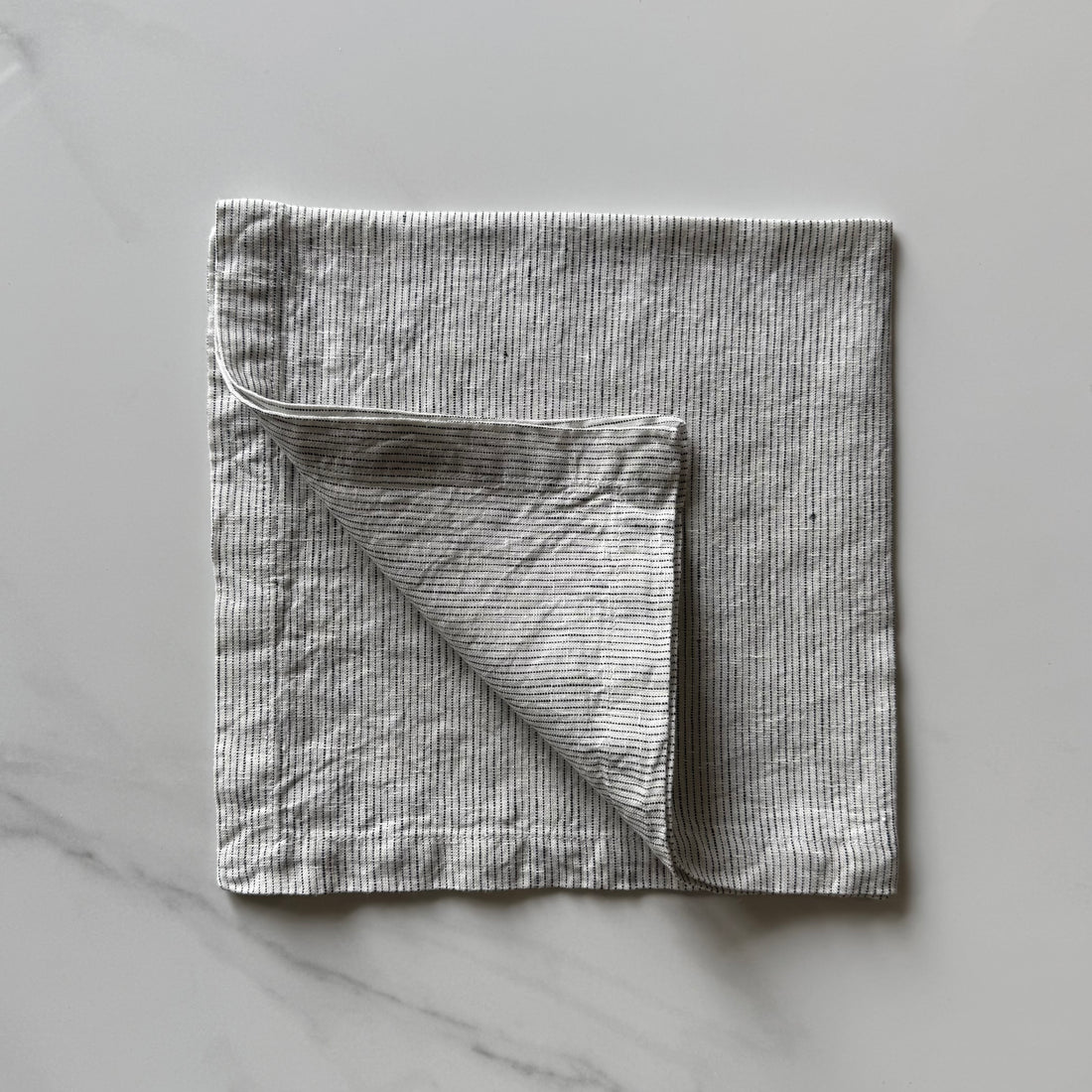 Linen Dinner Napkin - Pencil Stripe