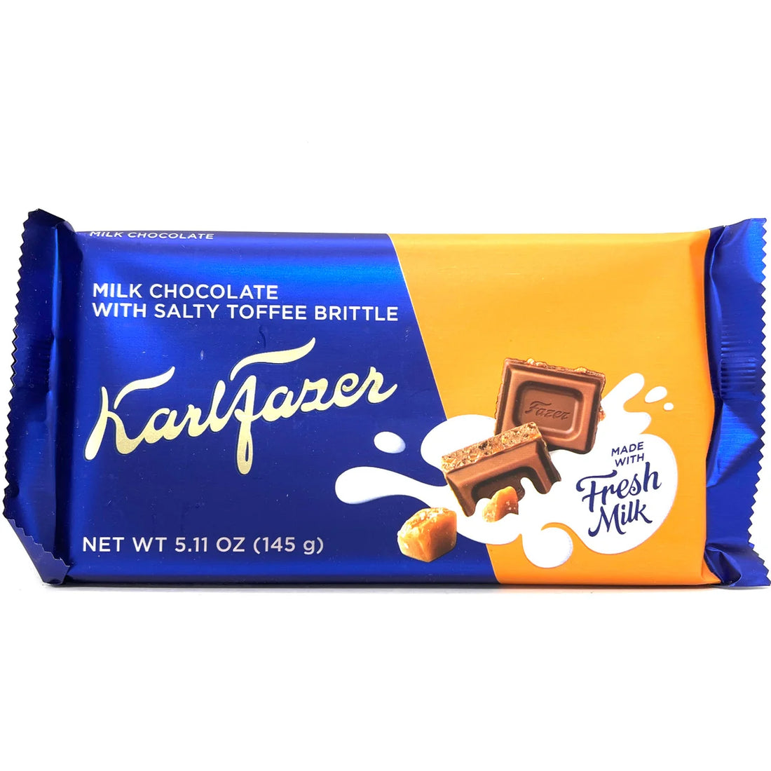 KarlFazer - Milk Chocolate Bar with Salty Toffee Brittle