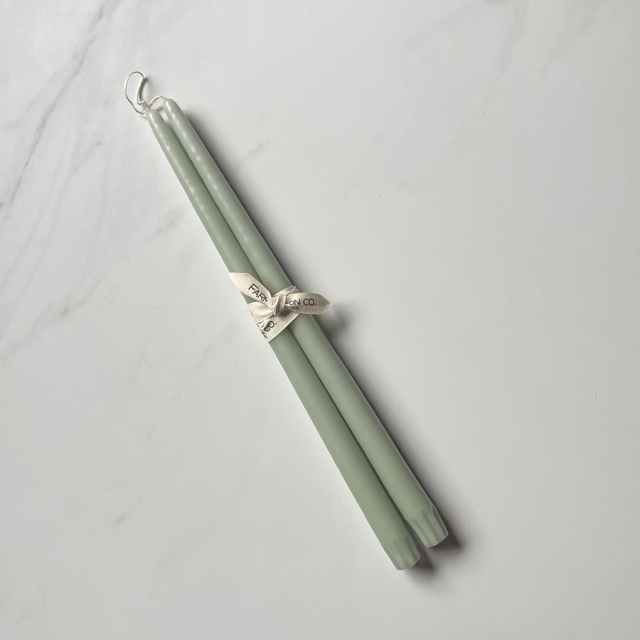 Eucalyptus Taper Candle Set of Two