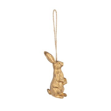 Antique Gold Hare Ornament