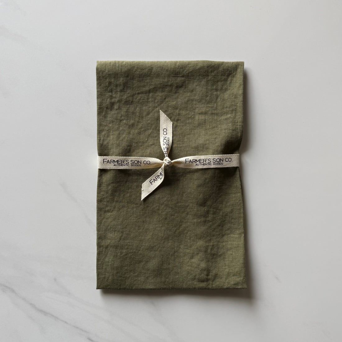 Linen Kitchen Towel - Grass Green