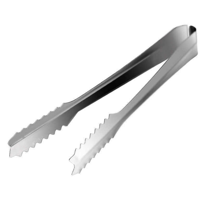 STAINLESS STEEL SERRATED ICE TONGS