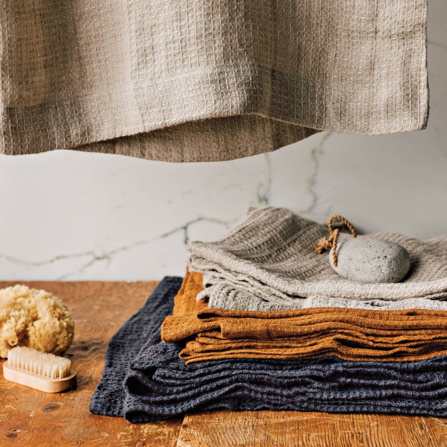 Linen Bath Towel - Charcoal