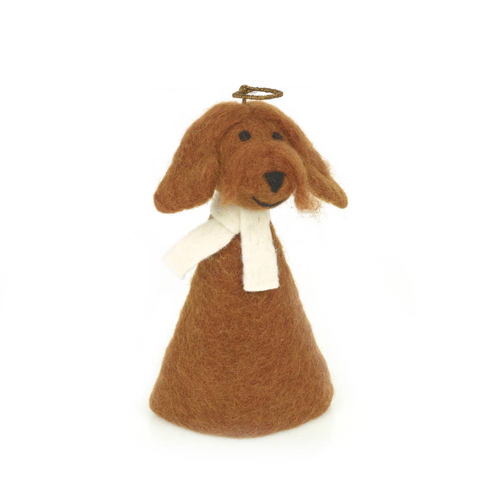 Felt Dog Christmas Tree Topper