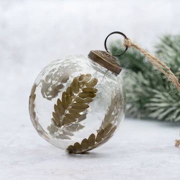 Leaf Botanical Ornament - Three Inch