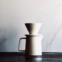 Pour Over Kettle Set - White