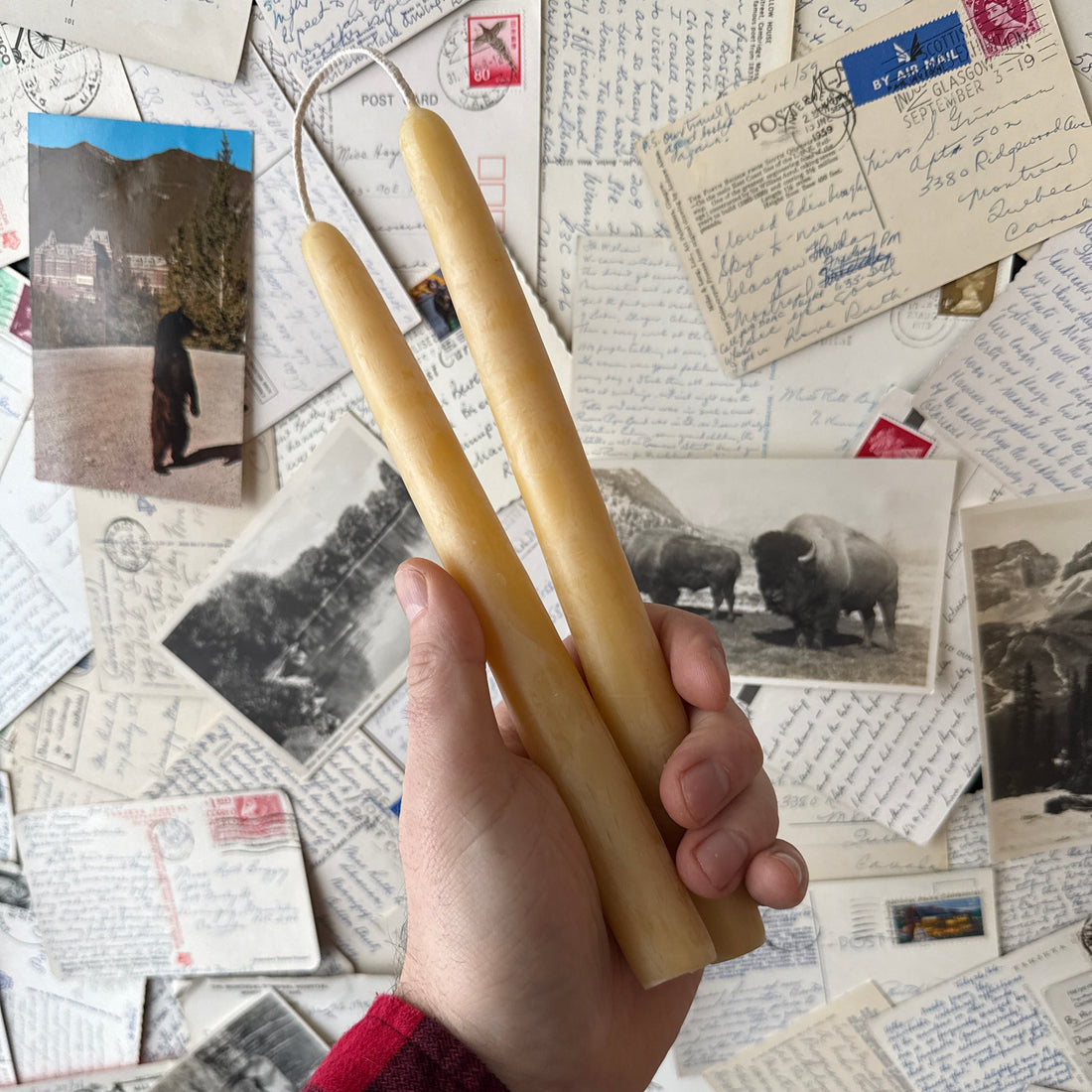 Beeswax Taper Candle - Set of Two