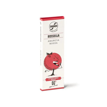 Sabadi - 60% Rosella Organic Modica Chocolate With Sicilian Red Orange Chocolate Bar