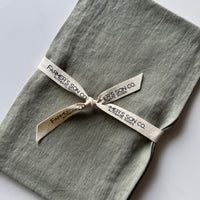 Linen Kitchen Towel - Sage Green
