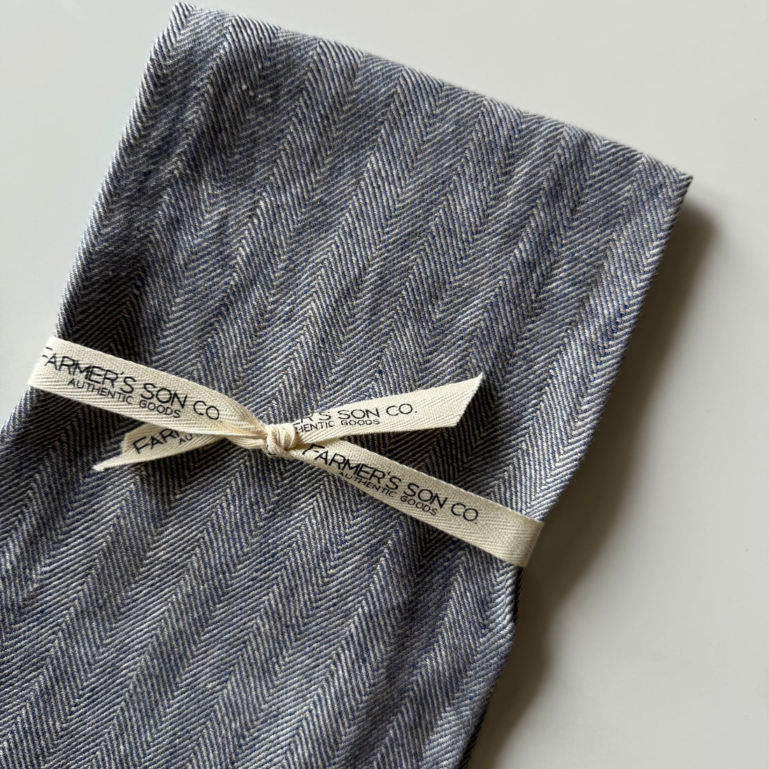 Linen Kitchen Towel - Herringbone