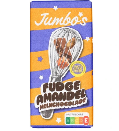 Jumbo - Fudge & Almond Milk Chocolate Bar