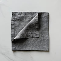 Linen Dinner Napkin - Grey Chambray