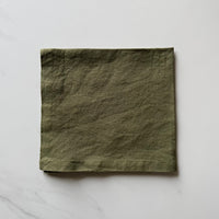 Linen Dinner Napkin - Grass Green