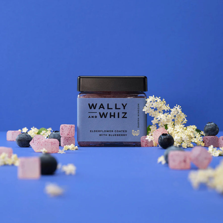 Wally & Whiz - Elderflower Wine Gum with Blueberry Dust