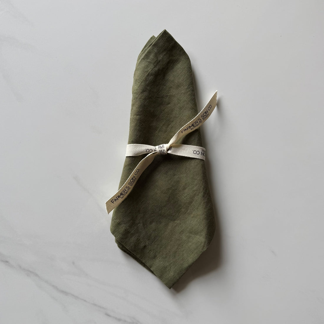 Linen Dinner Napkin - Grass Green