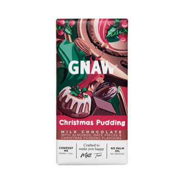Gnaw - Christmas Pudding Milk Chocolate Bar
