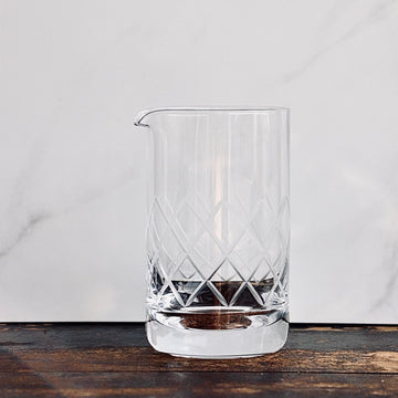 Etched Cocktail Mixing Glass