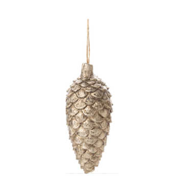 Antique Silver Cone Long