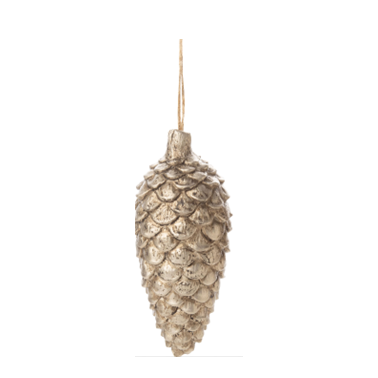 Antique Silver Cone Long