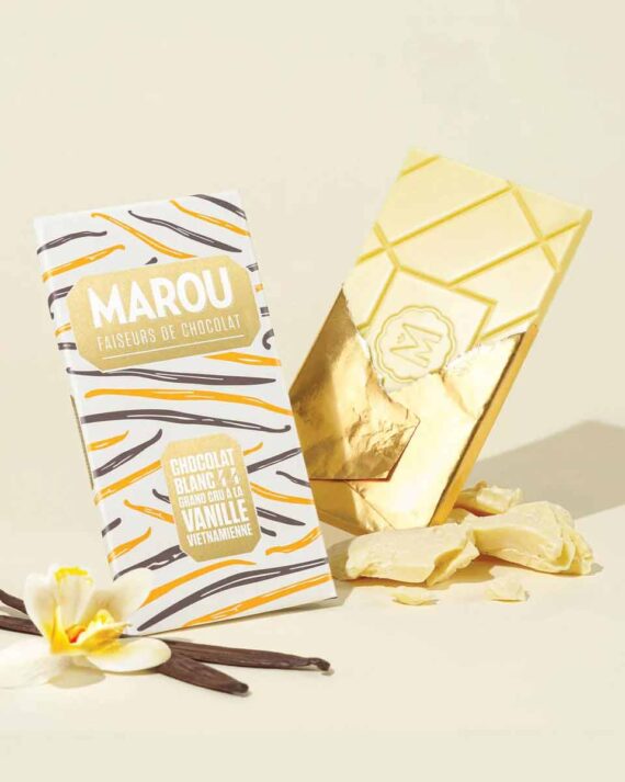 Marou - 44% Vietnamese Vanilla White Chocolate Bar