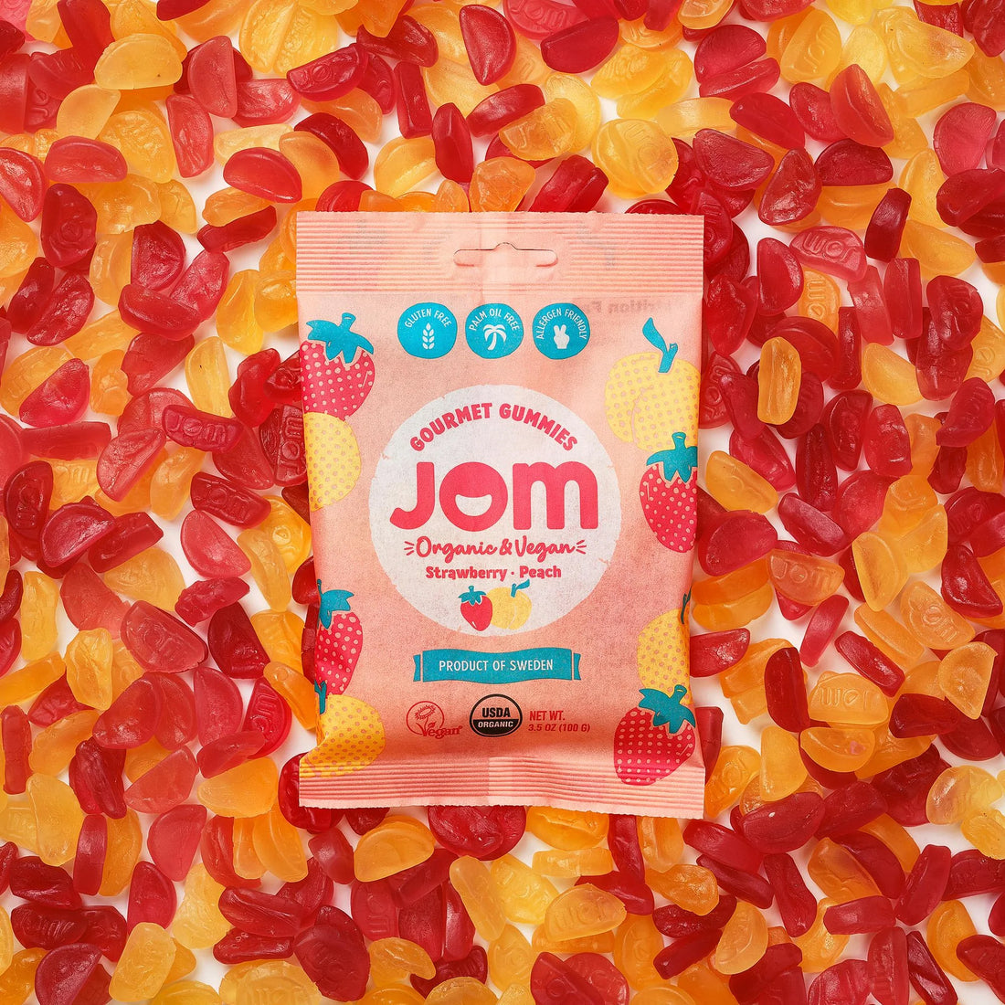 JOM - Strawberry & Peach Gummies