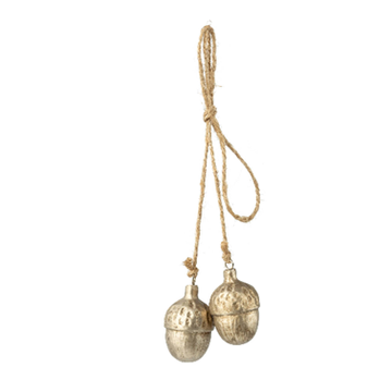 Pewter Acorn Pair