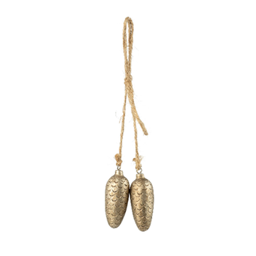 Pewter Pinecone Pair