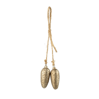 Pewter Pinecone Pair