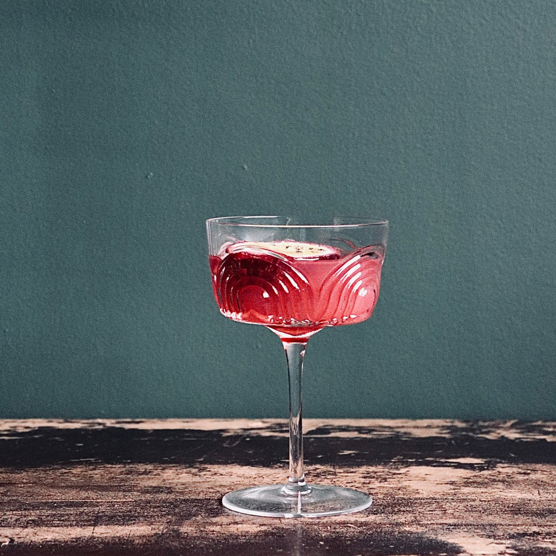 Vintage Art Deco Cocktail Glass
