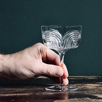 Vintage Art Deco Cocktail Glass