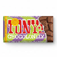 Tony's Chocolonely - 32% Milk Chocolate Pecan Crunch Caramel Bar
