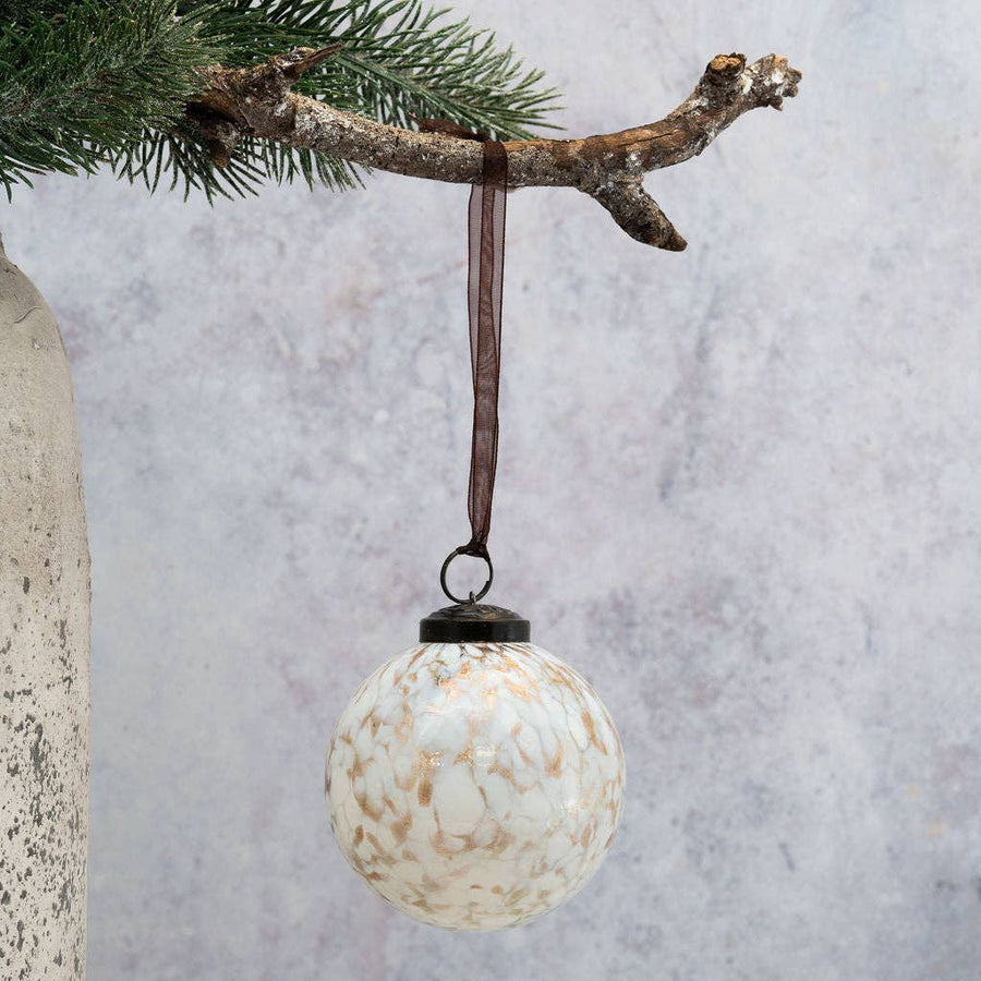 Alba Cheena Glass Hanging Ornament - Three Inch