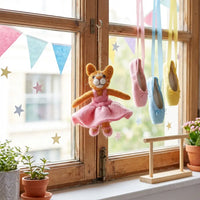 Felt Dancing Cat Ornament