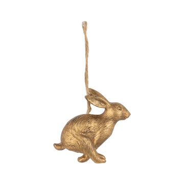 Antique Gold Rabbit Ornament