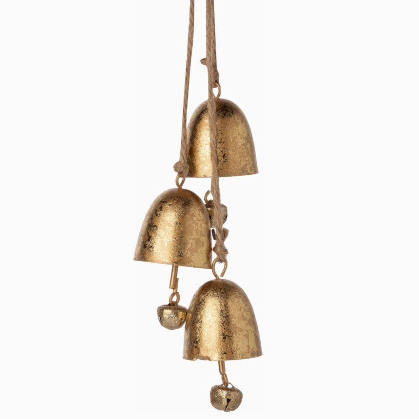 Antique Gold Sleigh Bell Cluster
