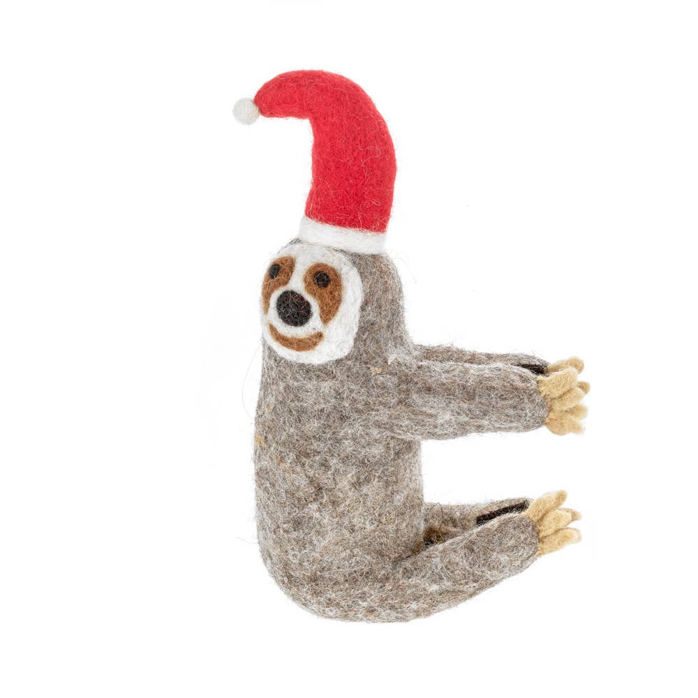 Felt Sloth Tree Topper Decoration