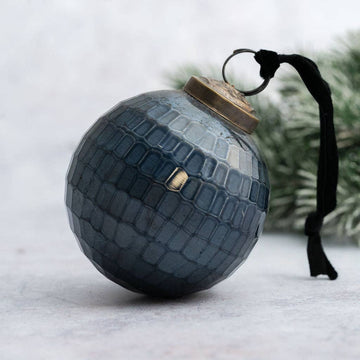 Thunder Cut Glass Rustic Ornament - Three Inch