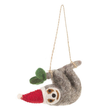 Felt Sloth Hanging Decoration
