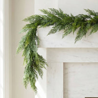 Real Touch Faux Cypress Garland - 60 Inch