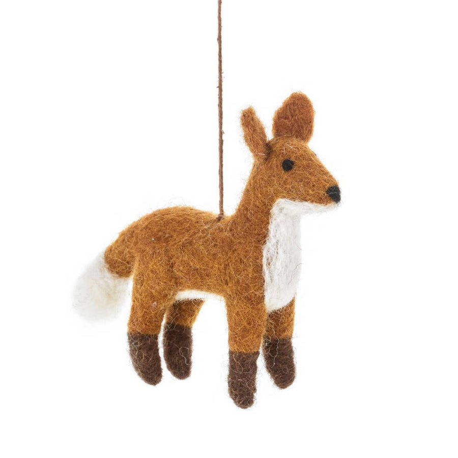 Festive Fox Hanging Decoration