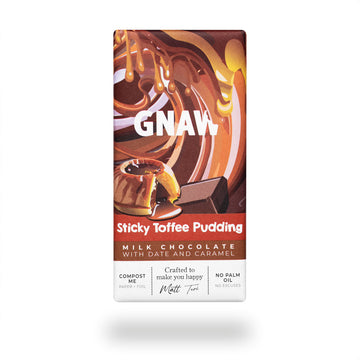 Gnaw - Sticky Toffee Milk Chocolate Bar