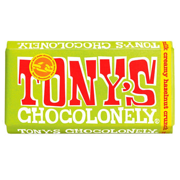 Tony's Chocolonely - 32% Creamy Hazelnut Crunch Chocolate Bar