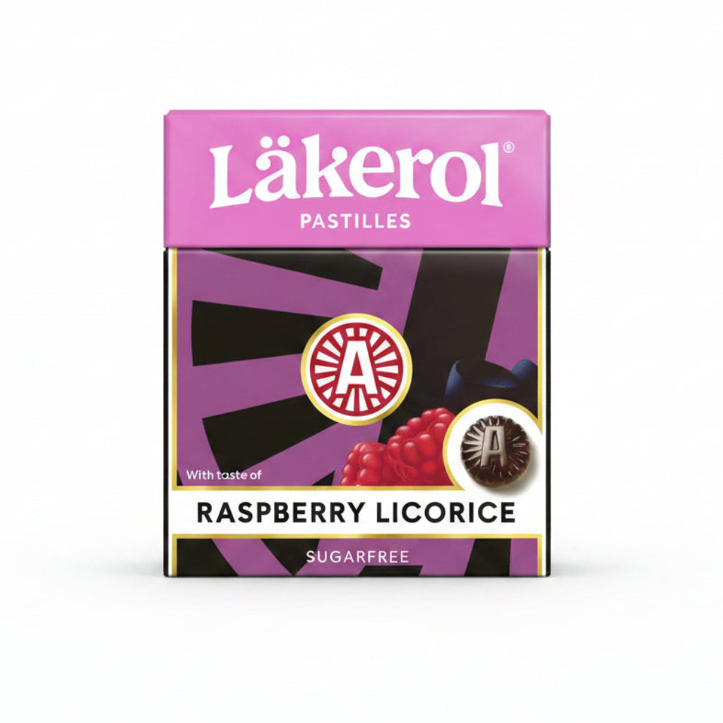 Läkerol – Raspberry Licorice Pastilles