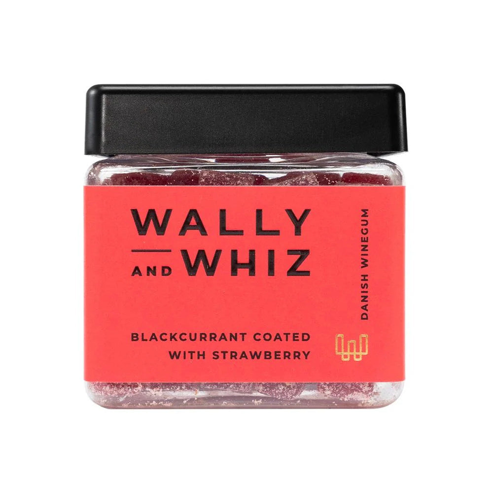 Wally & Whiz - Blackcurrant Wine Gums with Strawberry Dust