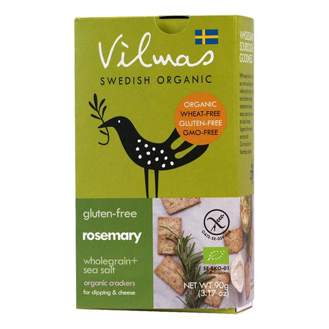 Vilmas - Gluten-Free Rosemary Wholegrain+Sea Salt Organic Crackers