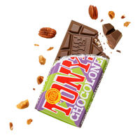 Tony's Chocolonely - 32% Milk Chocolate Pecan Crunch Caramel Bar
