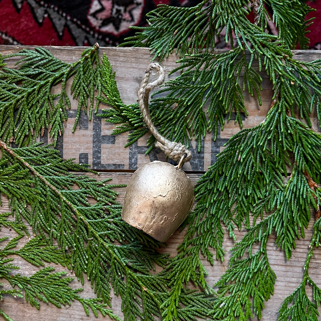 Rustic Sleigh Bell Ornament